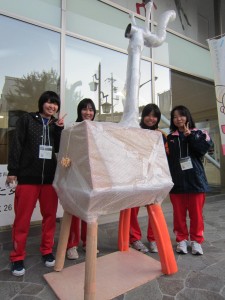 岡谷東高校４人組が作ってくれた土台です！